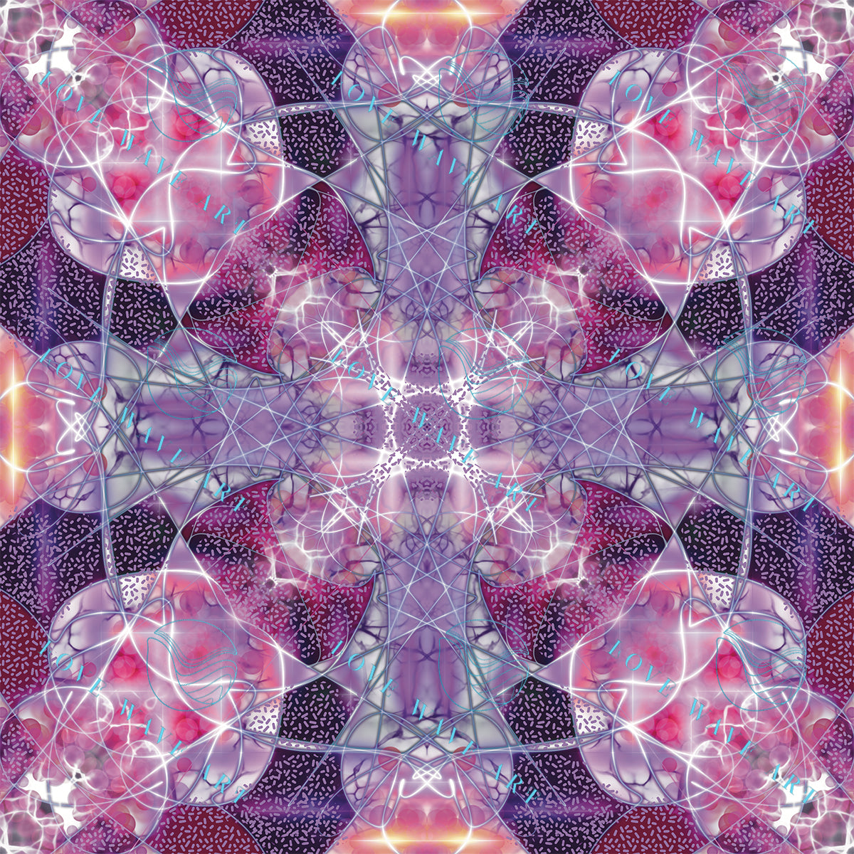 Jelly Glass Spangler - Abstract Digital Art Print