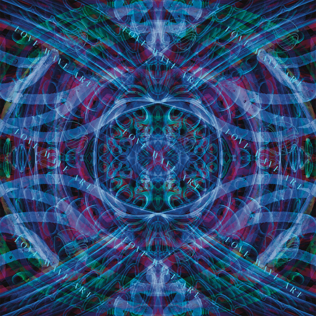Abstract Digital Mandala Wall Art Print