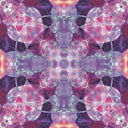 Jelly Glass Spangler - Abstract Digital Art Print