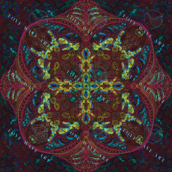 Clasp –Intricate Abstract Mandala Art Print