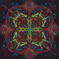 Clasp –Intricate Abstract Mandala Art Print 