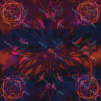 Abstract Digital Art Print - Sunset Feathers